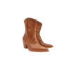 Pour Nina caramel cerato handmade leather boots - Cooperative Handmade