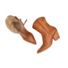 Pour Nina caramel cerato handmade leather boots - Cooperative Handmade