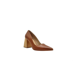 Porteña version B caramel alamo handmade leather heels - Cooperative Handmade