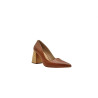 Porteña version B caramel alamo handmade leather heels - Cooperative Handmade