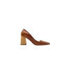 Porteña version B caramel alamo handmade leather heels - Cooperative Handmade