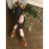 Luna multicolor green camel caramel alamo handmade leather shoes - Cooperative Handmade