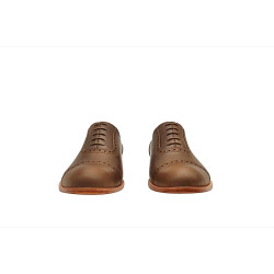 Marqués camel cerato handmade leather shoes - Cooperative Handmade