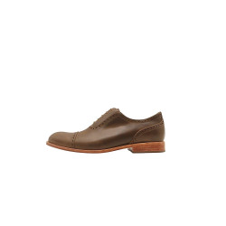 Marqués camel cerato handmade leather shoes - Cooperative Handmade