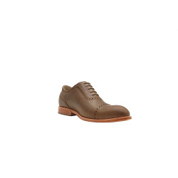 Marqués camel cerato handmade leather shoes - Cooperative Handmade