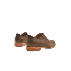 Marqués camel cerato handmade leather shoes - Cooperative Handmade