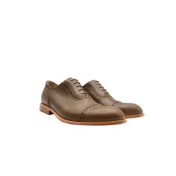 Marqués camel cerato handmade leather shoes - Cooperative Handmade