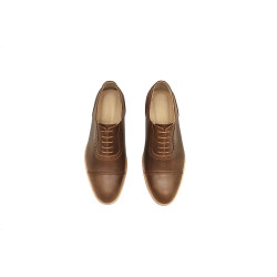 Marqués camel cerato handmade leather shoes - Cooperative Handmade