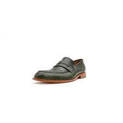 Otto version B green alamo handmade leather moccasins - Cooperative Handmade