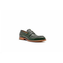 Otto version B green alamo handmade leather moccasins - Cooperative Handmade