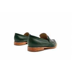Otto version B green alamo handmade leather moccasins - Cooperative Handmade