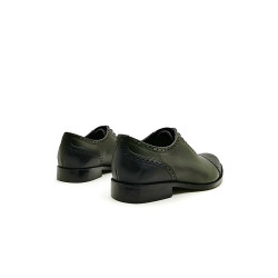 Marqués green alamo black nappa handmade leather shoes - Cooperative Handmade