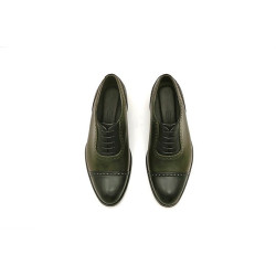 Marqués green alamo black nappa handmade leather shoes - Cooperative Handmade
