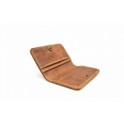 1656 caramel details yellow handmade leather wallets - Cooperative Handmade