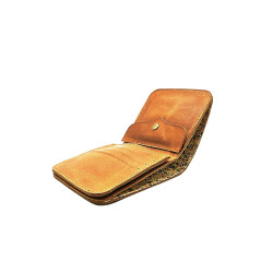 Gabo caramel handmade leather wallet - Cooperative Handmade