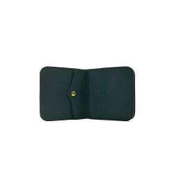 Gabo matte black handmade leather wallet - Cooperative Handmade