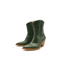 Pour Nina green alamo handmade leather boots - Cooperative Handmade