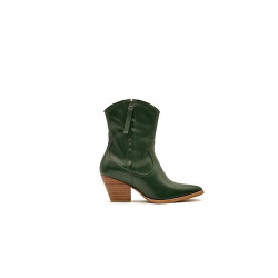 Pour Nina green alamo handmade leather boots - Cooperative Handmade
