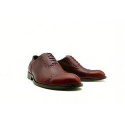 Marqués red ranger handmade leather shoes - Cooperative Handmade