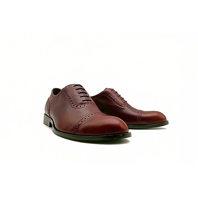 Marqués red ranger handmade leather shoes - Cooperative Handmade