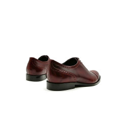 Marqués red ranger handmade leather shoes - Cooperative Handmade