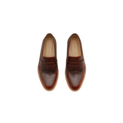 Otto version B red ranger handmade leather moccasins - Cooperative Handmade