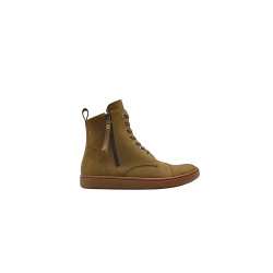 Tato fatty green brown sole handmade leather ankle boots - Cooperative Handmade