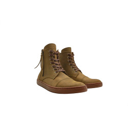 Tato fatty green brown sole handmade leather ankle boots - Cooperative Handmade