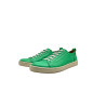 Baires cyan green nappa white elastic handmade leather sneakers - Cooperative Handmade