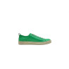Baires cyan green nappa white elastic handmade leather sneakers - Cooperative Handmade