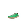 Baires cyan green nappa white elastic handmade leather sneakers - Cooperative Handmade