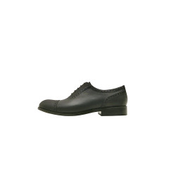 Marqués total black fatty nappa handmade leather shoes - Cooperative Handmade