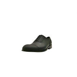 Marqués total black fatty nappa handmade leather shoes - Cooperative Handmade
