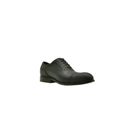 Marqués total black fatty nappa handmade leather shoes - Cooperative Handmade