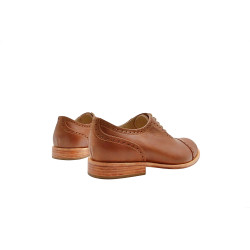 Marqués caramel alamo handmade leather shoes - Cooperative Handmade