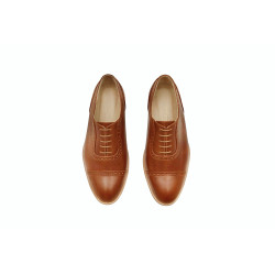Marqués caramel alamo handmade leather shoes - Cooperative Handmade