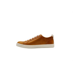 Baires caramel ranger elastic handmade leather sneakers - Cooperative Handmade