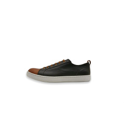 Baires bee version black nappa caramel alamo white handmade leather sneakers - Cooperative Handmade