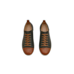 Baires bee version black nappa caramel alamo white handmade leather sneakers - Cooperative Handmade