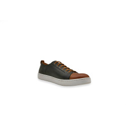 Baires bee version black nappa caramel alamo white handmade leather sneakers - Cooperative Handmade