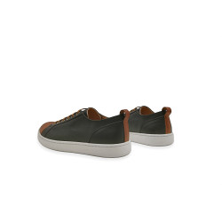 Baires bee version black nappa caramel alamo white handmade leather sneakers - Cooperative Handmade