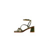 Lola green alamo handmade leather heels - Cooperative Handmade