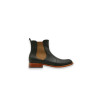 Hache version B black nappa brown handmade leather ankle boots - Cooperative Handmade