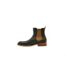 Hache version B black nappa brown handmade leather ankle boots - Cooperative Handmade
