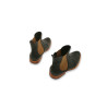 Hache version B black nappa brown handmade leather ankle boots - Cooperative Handmade