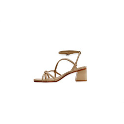 Lola nude nappa handmade leather heels - Cooperative Handmade