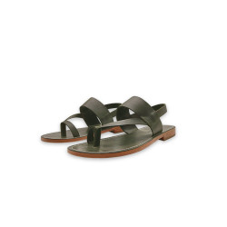 Hermes green alamo handmade leather sandals - Cooperative Handmade