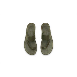 Hermes green alamo handmade leather sandals - Cooperative Handmade