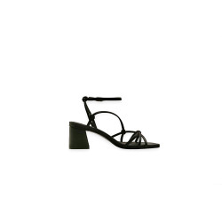 Lola total black handmade leather heels - Cooperative Handmade