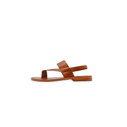 Hermes caramel alamo handmade leather sandals - Cooperative Handmade